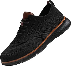 Valentines Deals of Today Breeze Shoes for Men New Urbans Mens Wearbreeze Mesh Dress Shoes Men White Sneakers for Women Knit Sneakers Men Slip on Sneakers Woven Orthopedic