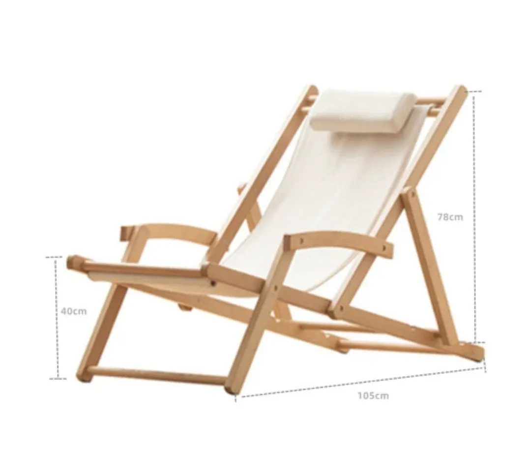 VANRE Solid Beachwood Chair