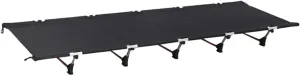VANZACK Folding Metal Bed Compact Tent Bed Portable Camping Cot Breathable Oxford Cloth Easy to Set up