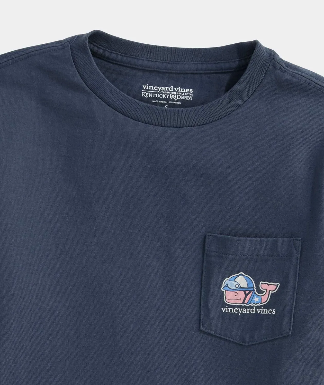 vineyard vines Boys' Kentucky Derby Jockey Whale Short-Sleeve Pocket Tee