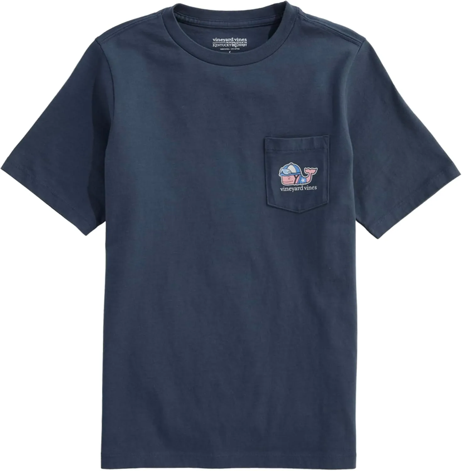 vineyard vines Boys' Kentucky Derby Jockey Whale Short-Sleeve Pocket Tee