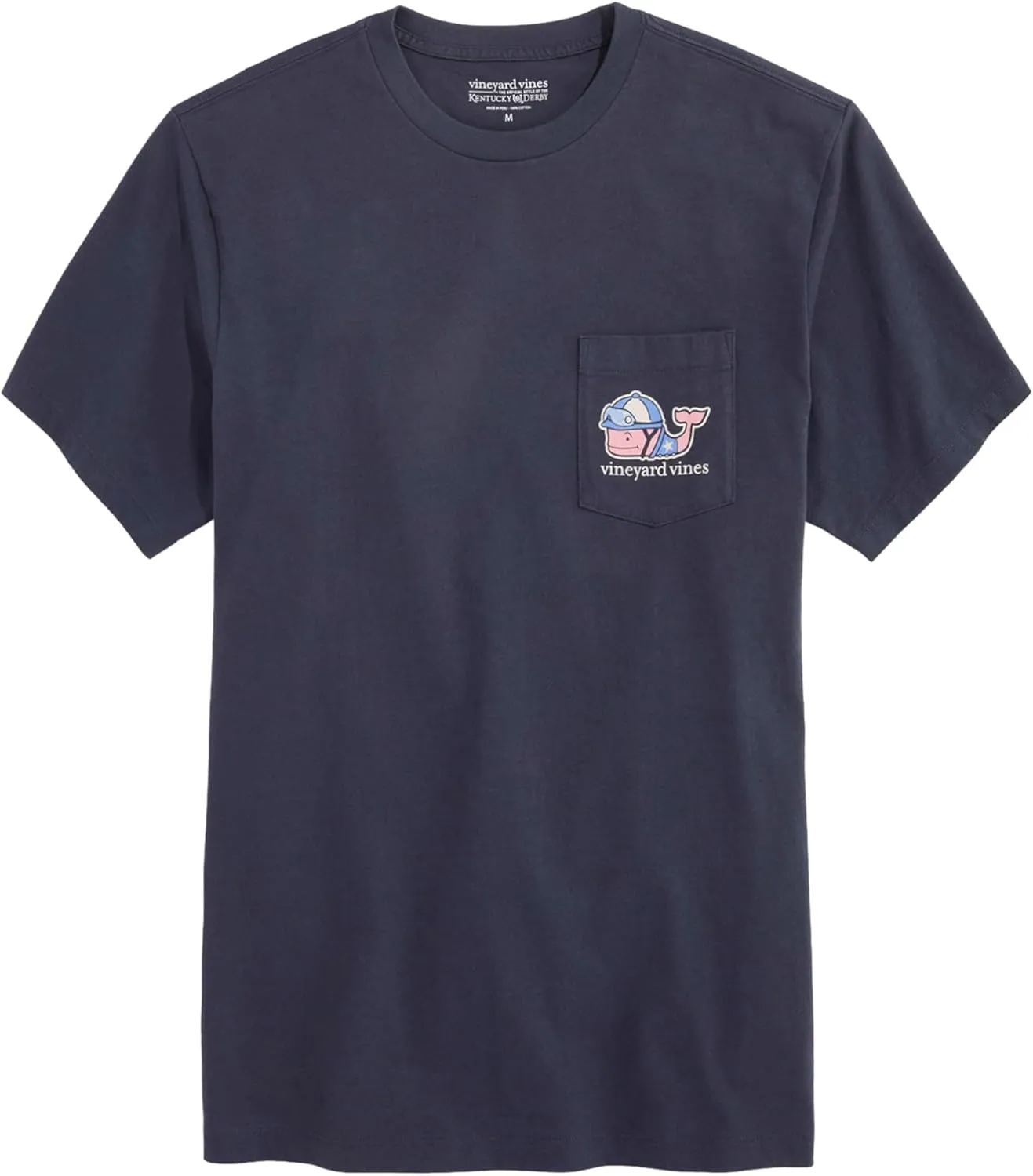 vineyard vines Men's Kentucky Derby Jockey Whale Short-Sleeve Pocket Tee