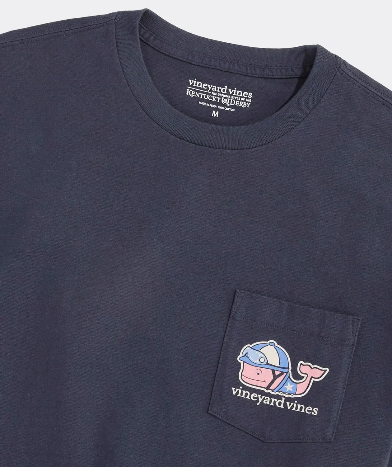 vineyard vines Men's Kentucky Derby Jockey Whale Short-Sleeve Pocket Tee
