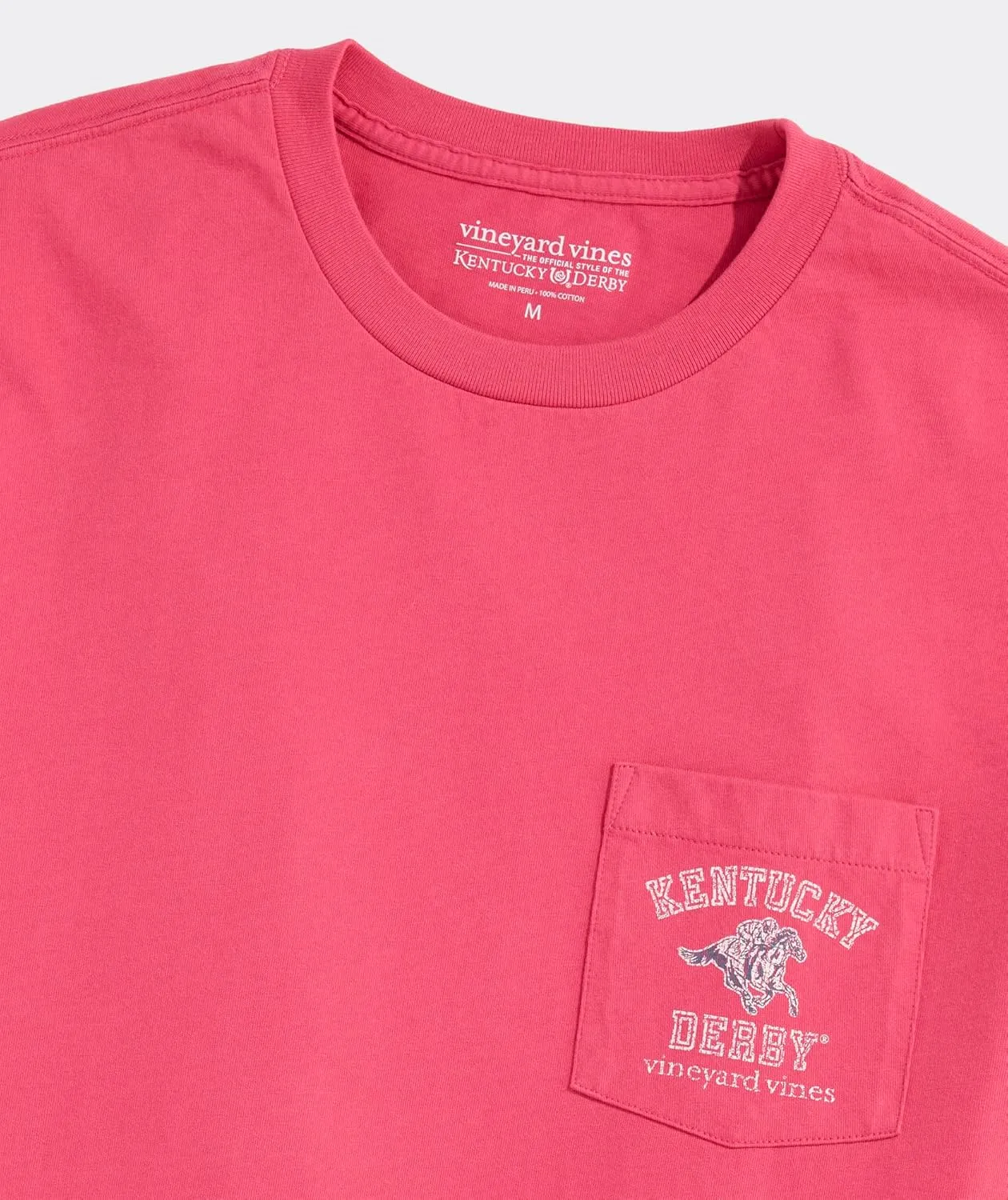 vineyard vines Men's Kentucky Derby Varsity Text Short-Sleeve Pocket Tee