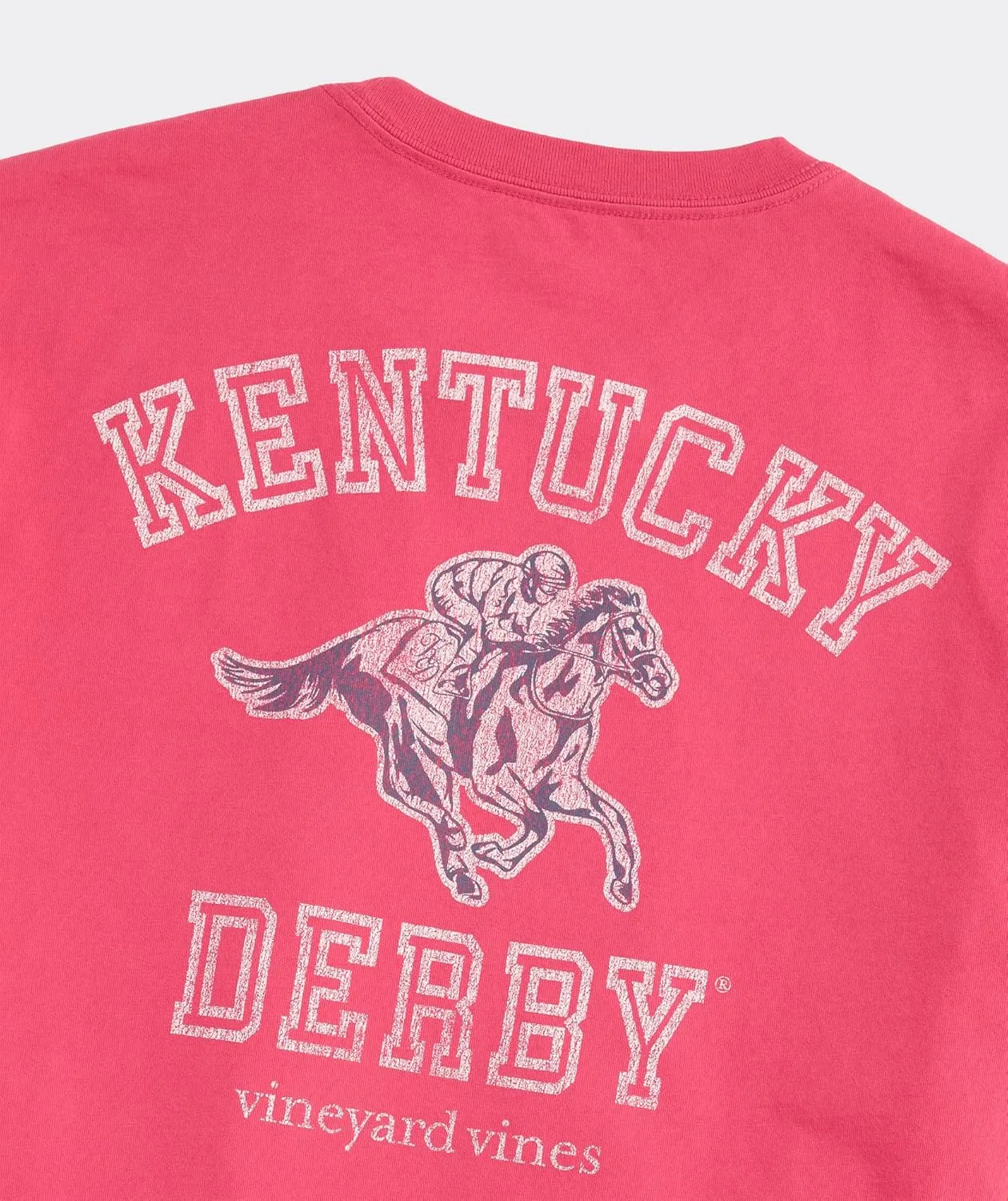 vineyard vines Men's Kentucky Derby Varsity Text Short-Sleeve Pocket Tee
