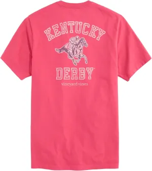 vineyard vines Men's Kentucky Derby Varsity Text Short-Sleeve Pocket Tee