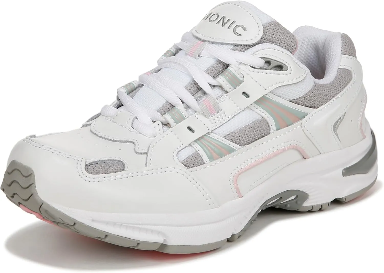 Vionic Unisex Oxford 23WALK, Pink Leather, 5.5 Wide US Women