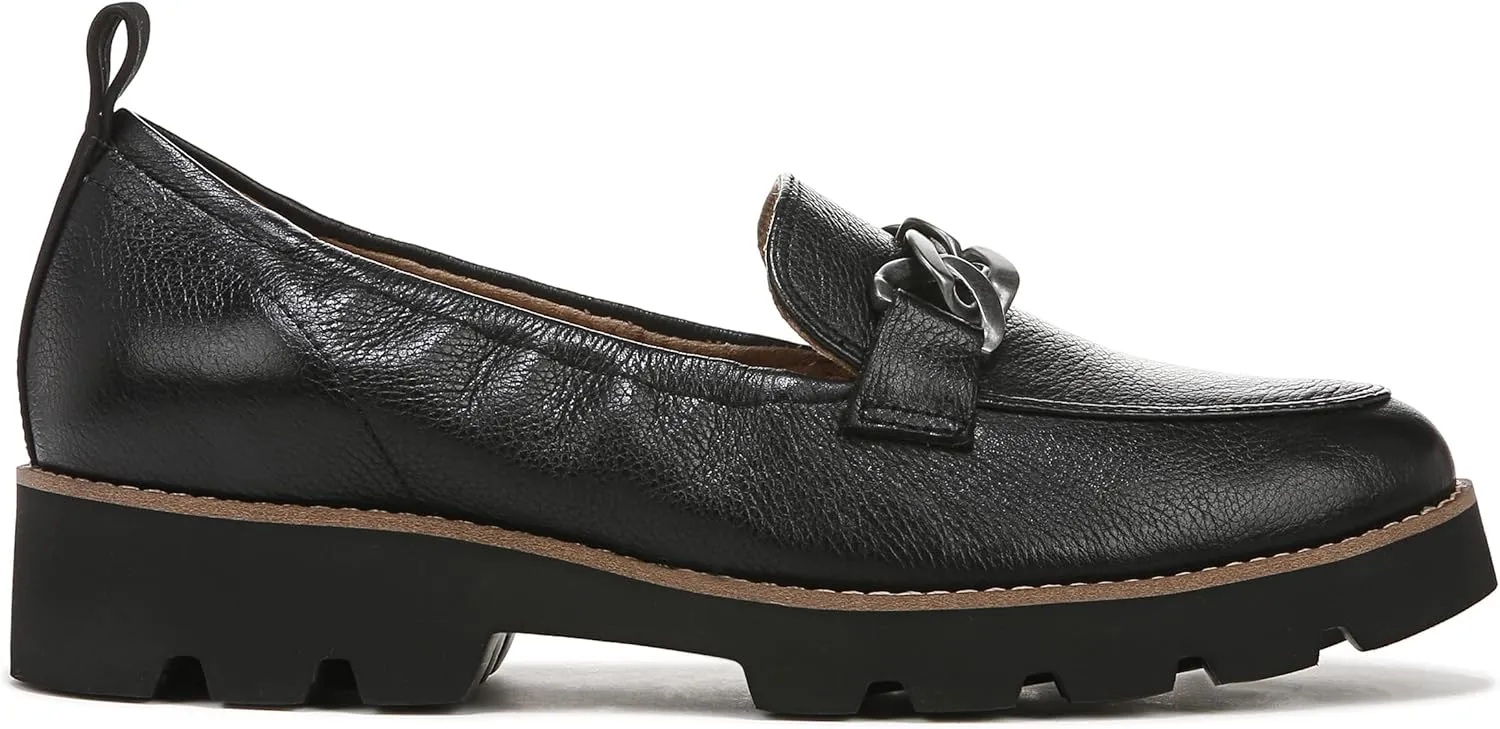 Vionic Women's Charm Cynthia Lug Sole Slip On - Supportive Ladies Lug Sole Loafers That Include Three-Zone Comfort with Orthotic Insole Arch Support, Medium Fit, Sizes 5-11