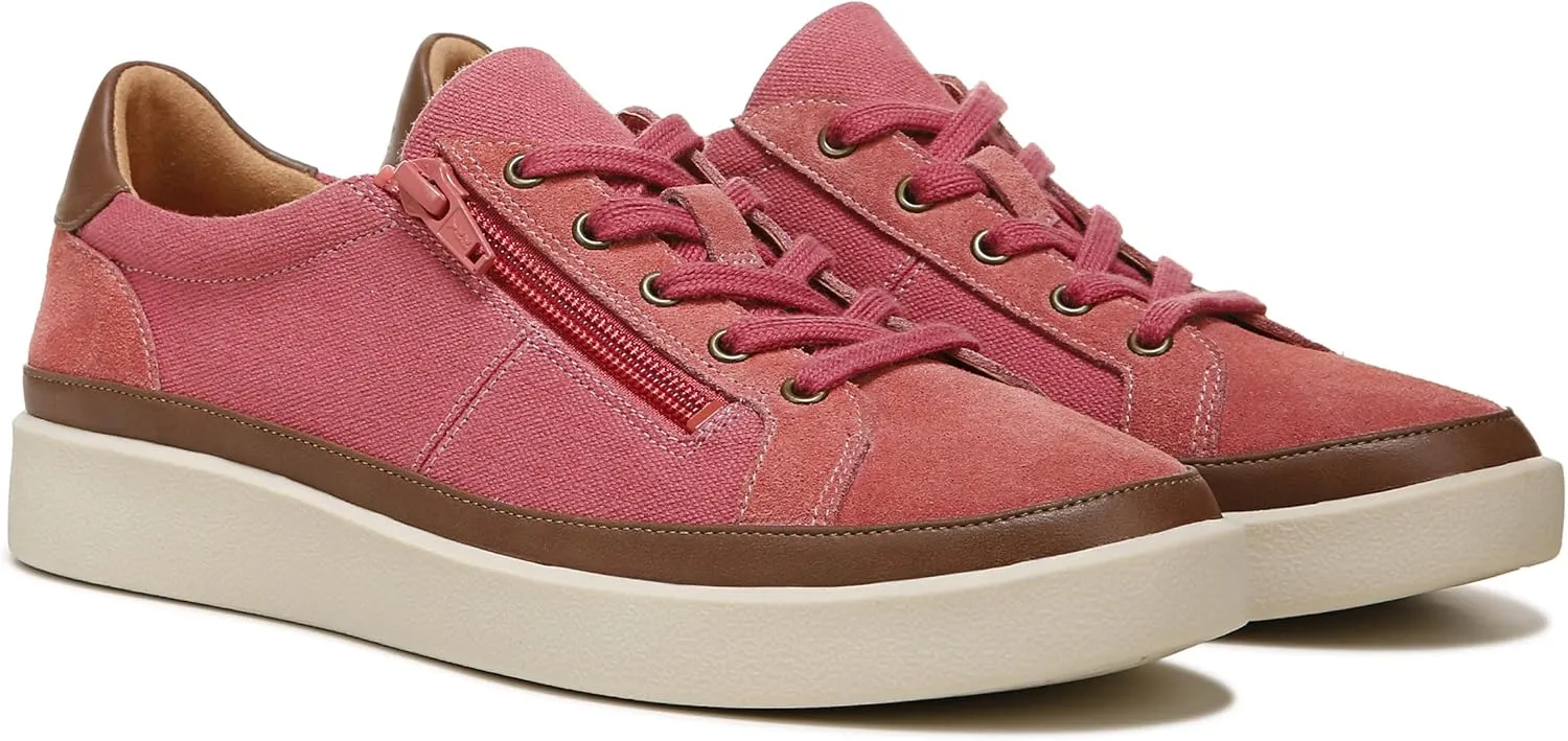 Vionic Women's Essence Mayra Suede Fashion Sneaker- Supportive Casual Shoes That Includes a Built-in Arch Support Orthotic Footbed That Corrects Pronation and Helps Heel Pain, Sizes 5-12