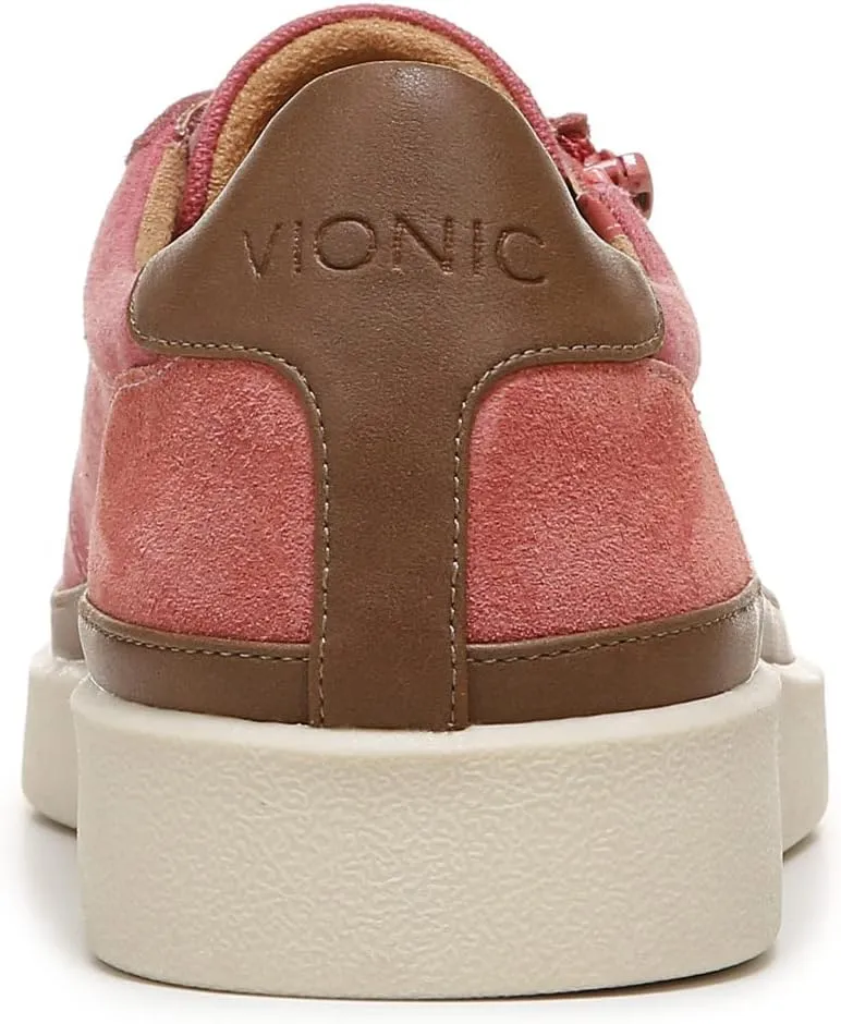 Vionic Women's Essence Mayra Suede Fashion Sneaker- Supportive Casual Shoes That Includes a Built-in Arch Support Orthotic Footbed That Corrects Pronation and Helps Heel Pain, Sizes 5-12