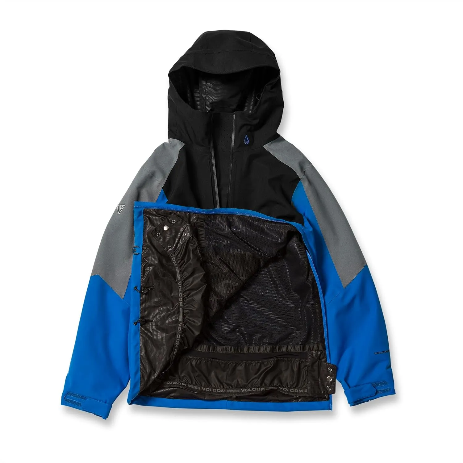 Volcom Men's Brighton Pullover Anarok Hooded Snowboard Jacket