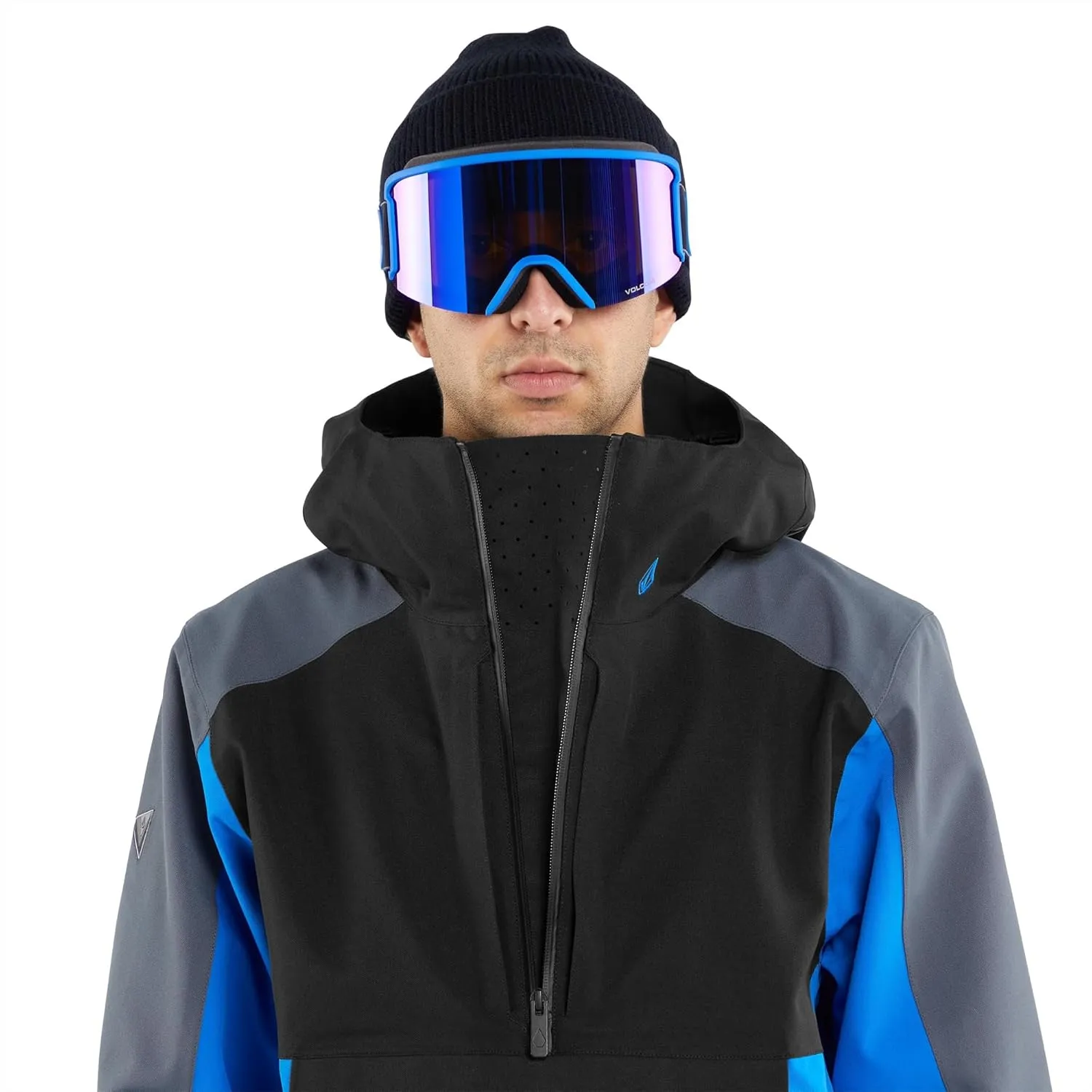 Volcom Men's Brighton Pullover Anarok Hooded Snowboard Jacket