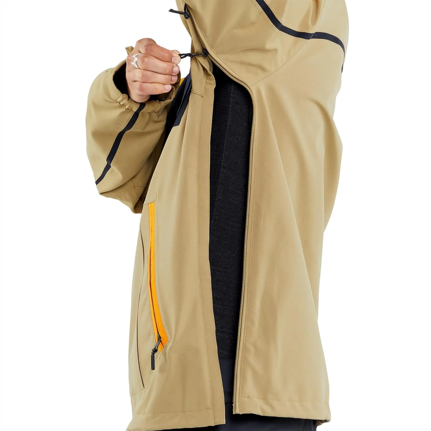 Volcom Men's Brighton Pullover Anarok Hooded Snowboard Jacket