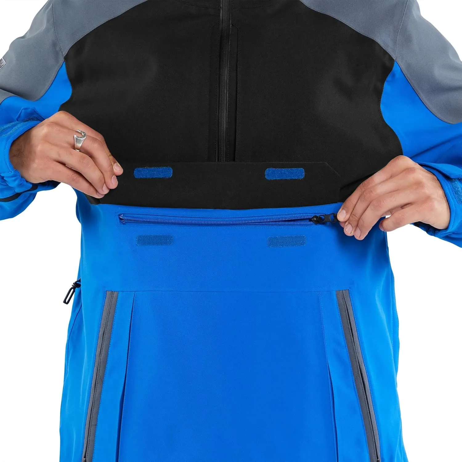 Volcom Men's Brighton Pullover Anarok Hooded Snowboard Jacket