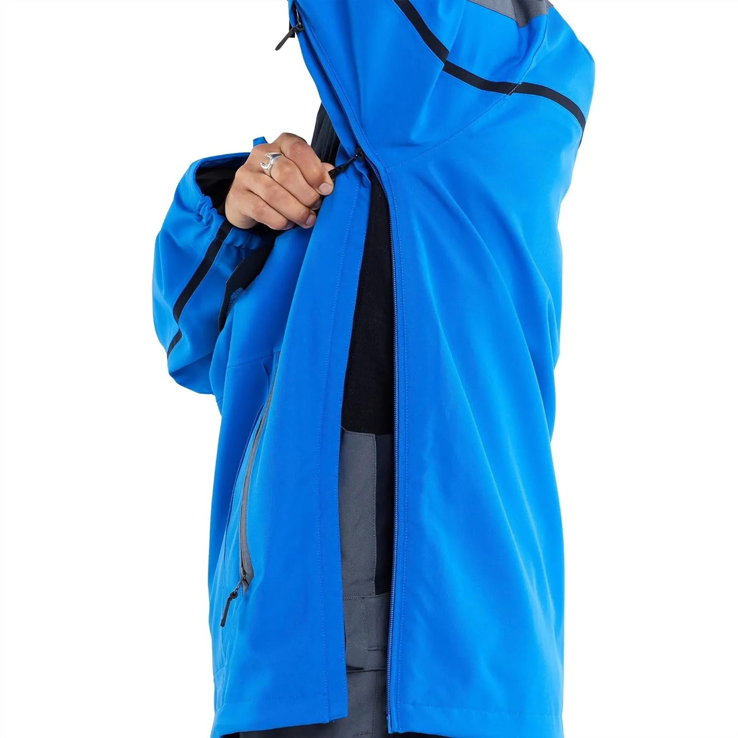 Volcom Men's Brighton Pullover Anarok Hooded Snowboard Jacket