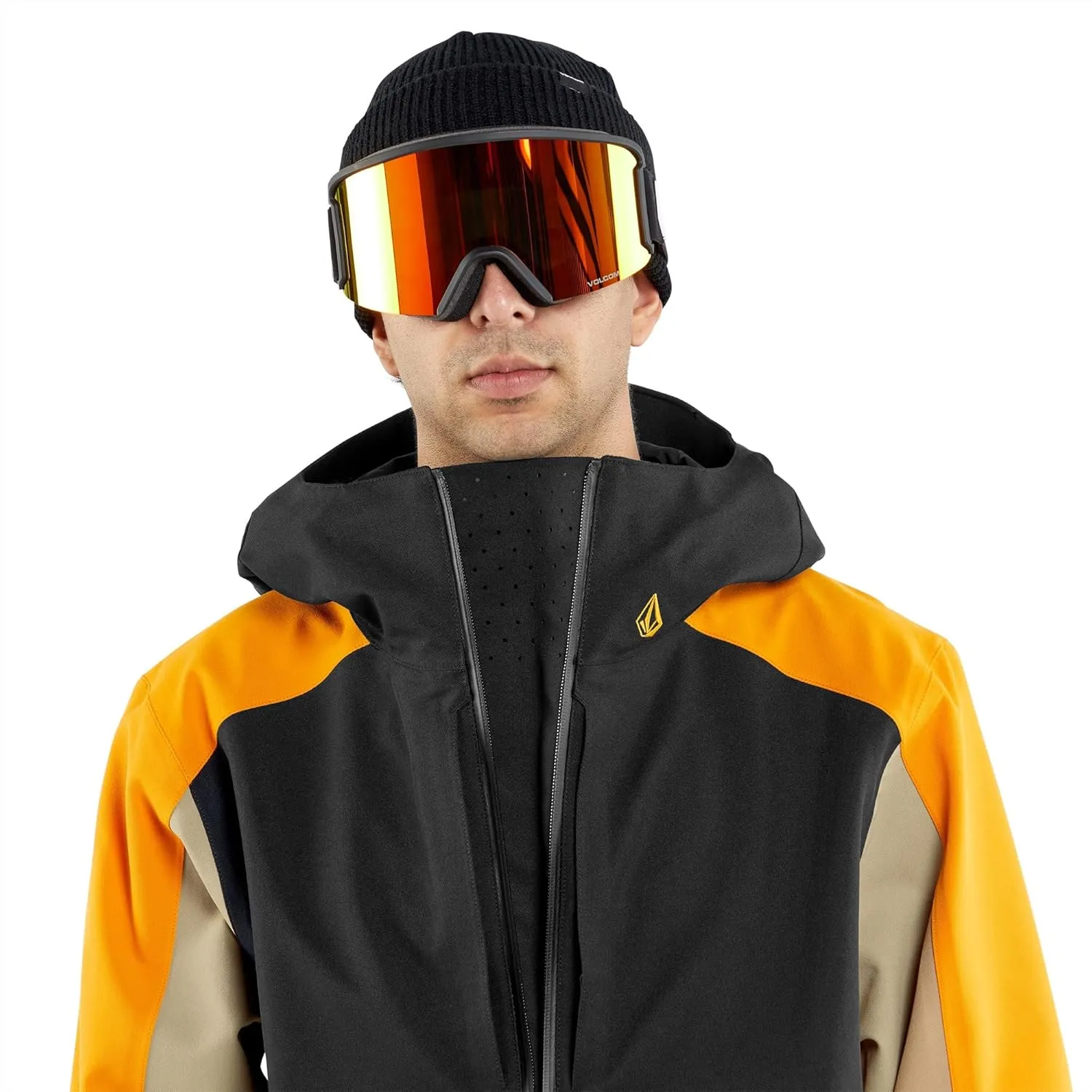 Volcom Men's Brighton Pullover Anarok Hooded Snowboard Jacket