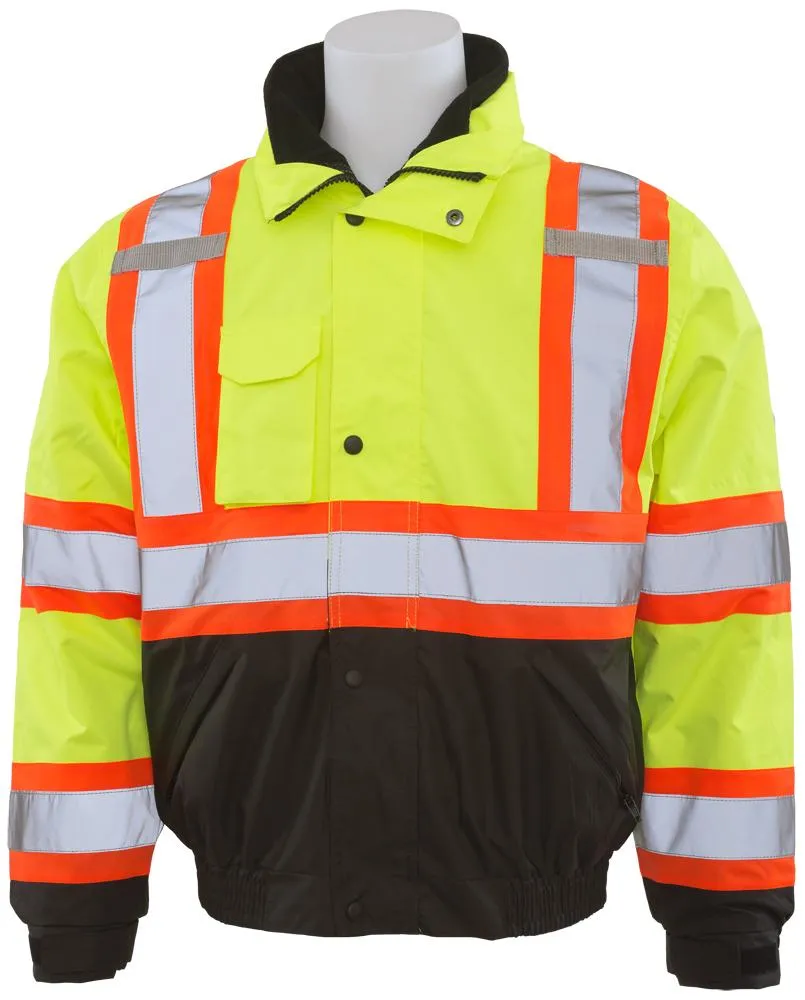 W550 Hi-Viz Lime Bomber Jacket-3 in 1