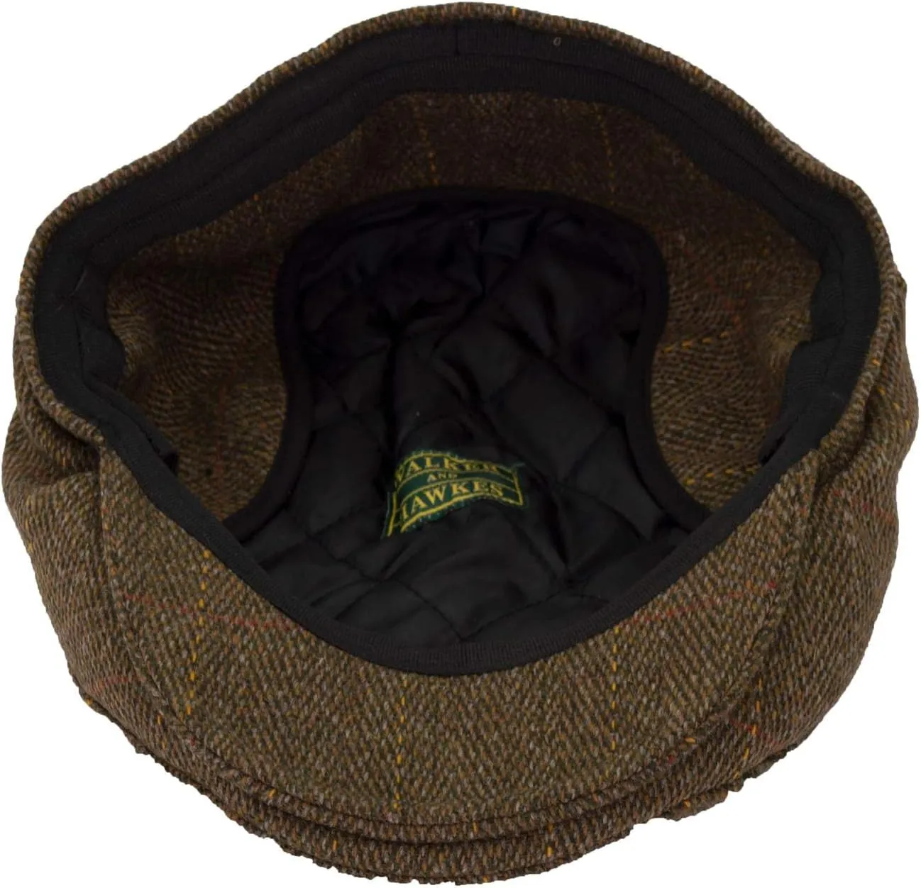 Walker and Hawkes - Derby Tweed Eddie Flat Cap w/Foldable Ear Flaps