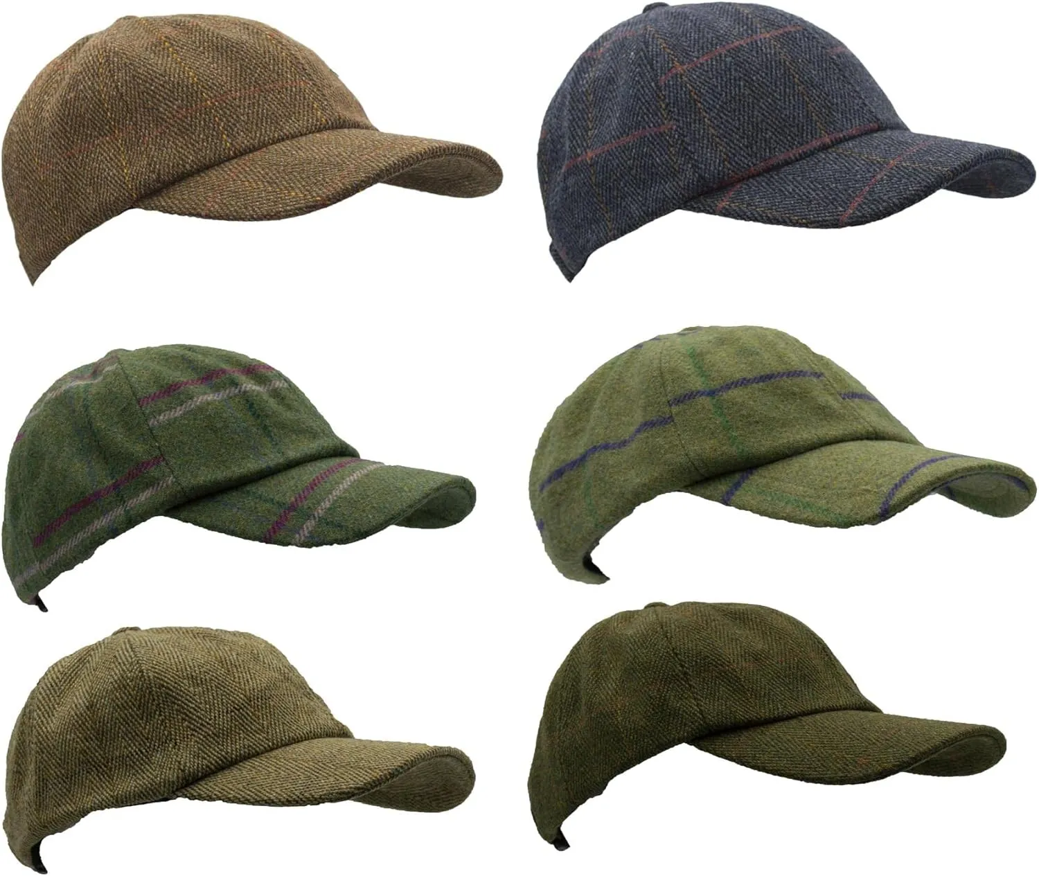 Walker and Hawkes Derby Tweed Shoulden Baseball Cap
