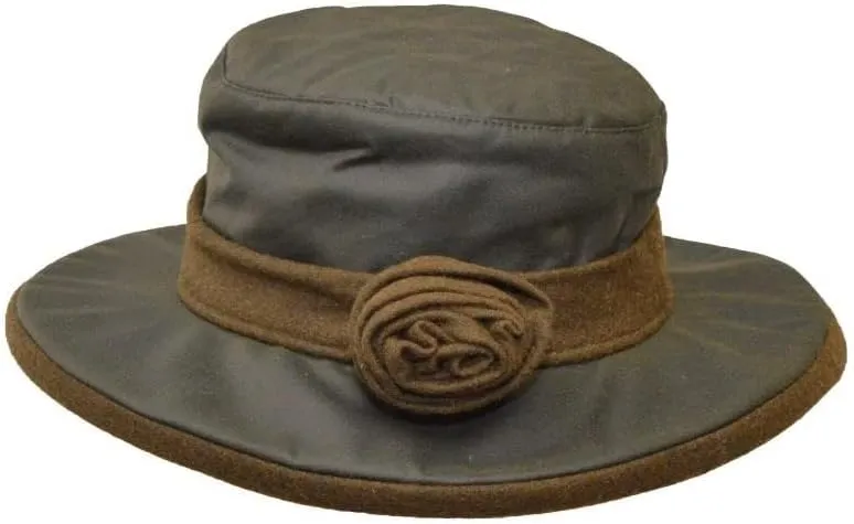 Walker and Hawkes - Ladies Wax Windsor Rose Hat w/Flower Detail