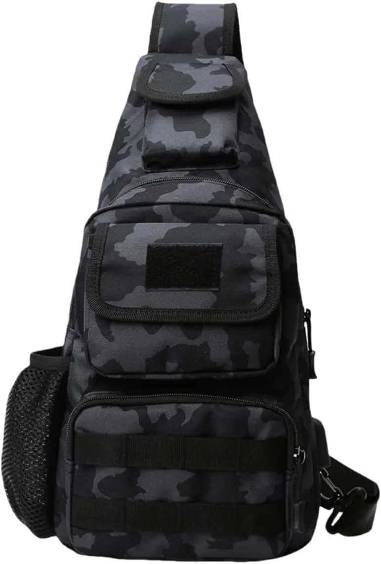 Waterproof Fly Fishing Sling Pack, Waterproof Fishing Tackle Bag Backpack Oxford Cloth Chest Shoulder (Scorpion)