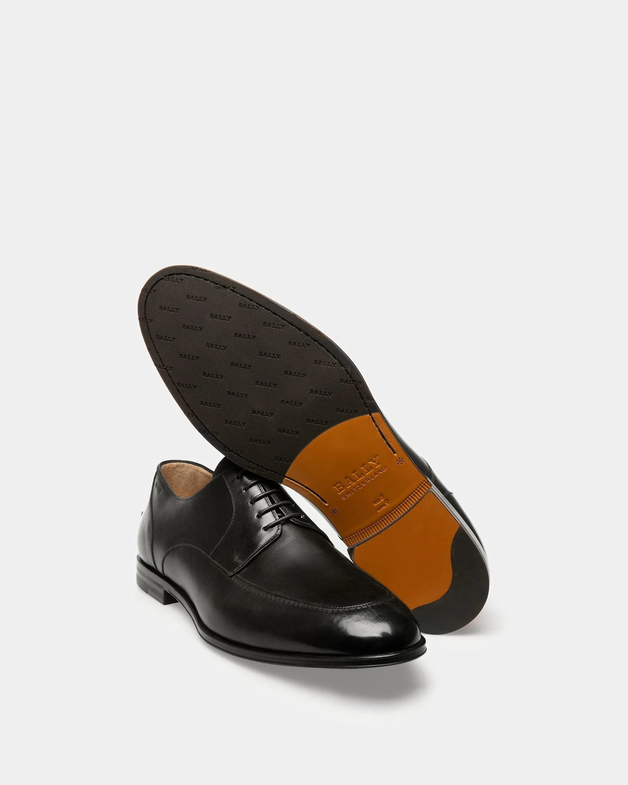 Wedmer Leather Derby Shoes In Black
