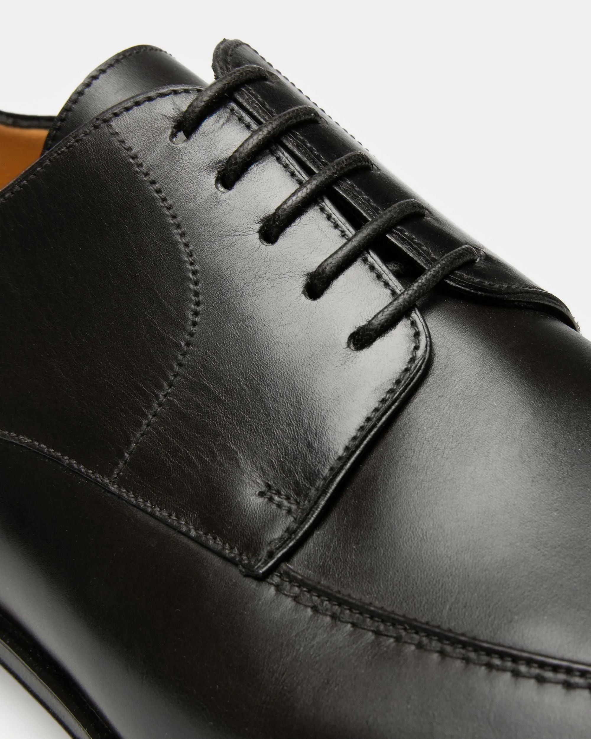 Wedmer Leather Derby Shoes In Black