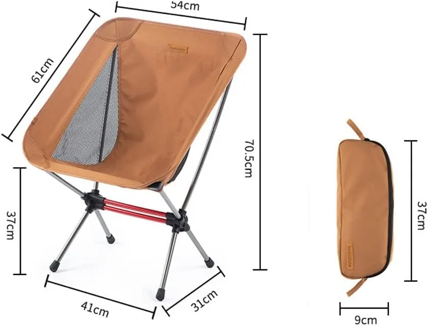 Widened Outdoor Folding Chair Portable Leisure Sketching Beach Camping Fishing Moon Chair (Rosso 70.55437cm) (Rosso 70.55437cm)