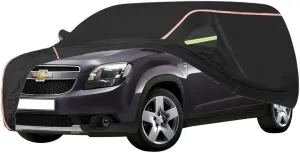 WOLWES Car Cover are Suitable for Chevrolet Orlando All-Weather Windproof, Snowproof, Rainproof, UV-Protected and Breathable All-Season Universal with Side Door Zip Oxford Cloth Car Cover (Color : Bl