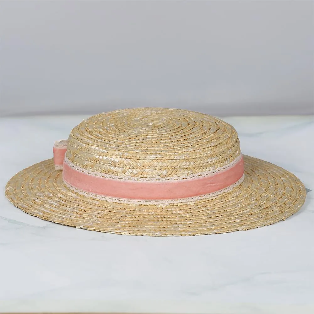 Women Bowknot Straw Hat Summer Fedoras Boater Summer Beach Sun Hat Cowgirl Fishing Hat Jazz Hat
