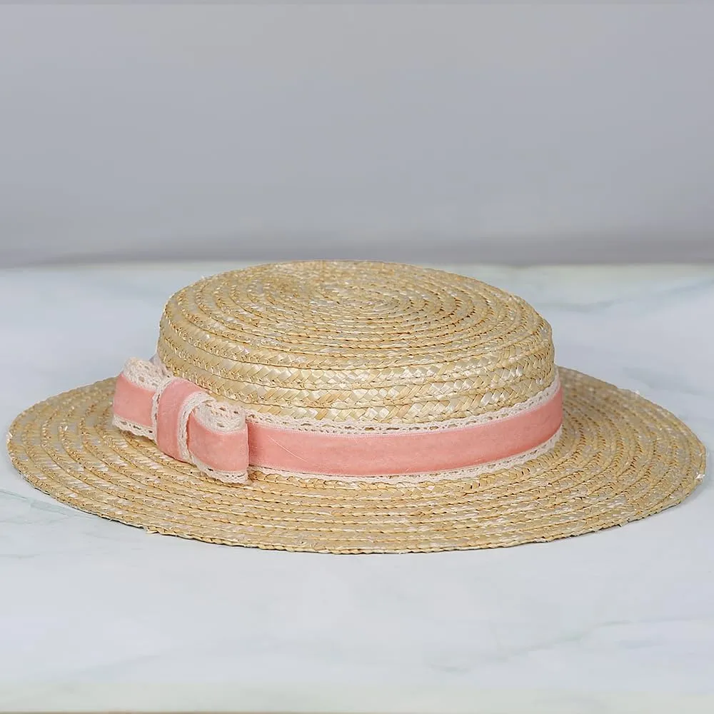 Women Bowknot Straw Hat Summer Fedoras Boater Summer Beach Sun Hat Cowgirl Fishing Hat Jazz Hat