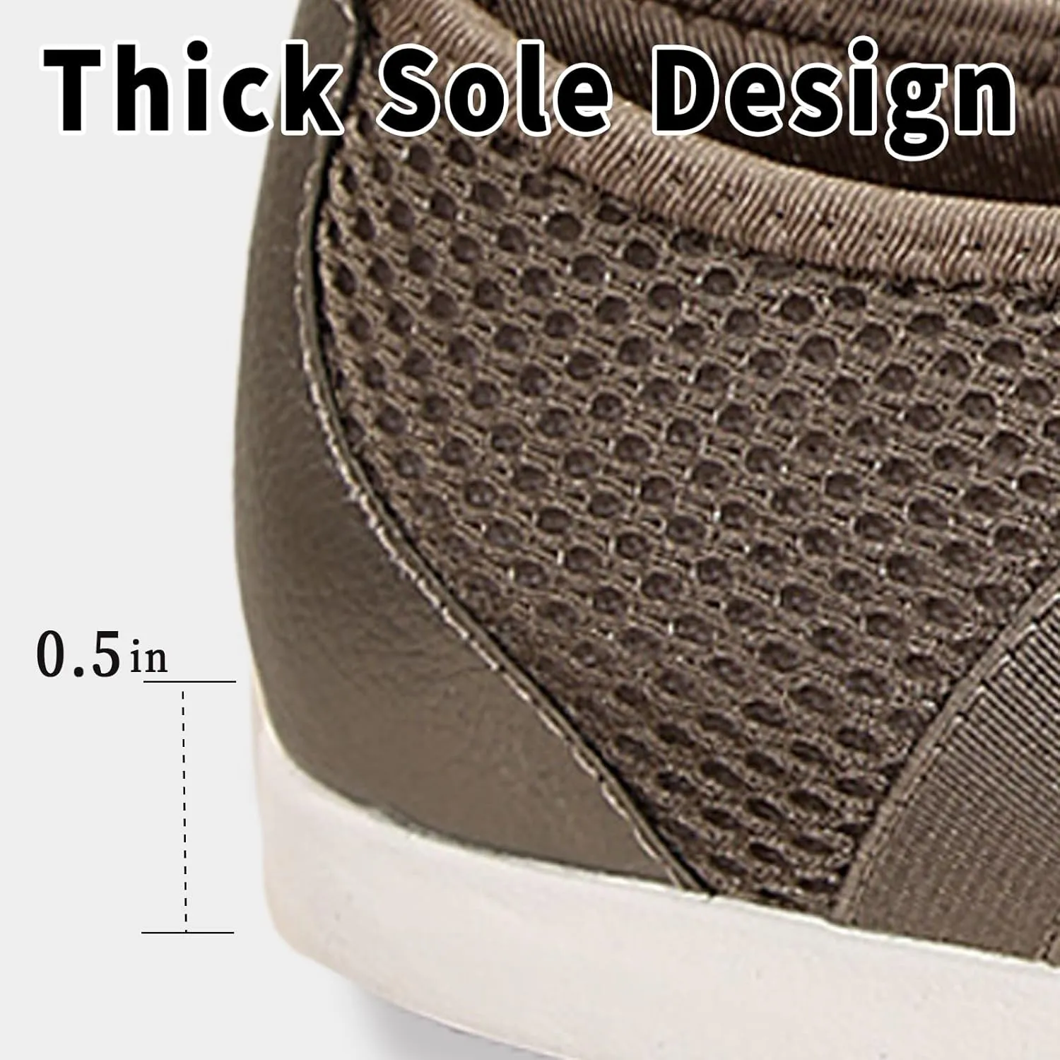 Women's Brethable Slip-on Loafers Lightweight Mesh Fashion Walking Shoes Low Top Casual Sneaker for Women with Zipper