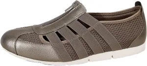 Women's Brethable Slip-on Loafers Lightweight Mesh Fashion Walking Shoes Low Top Casual Sneaker for Women with Zipper