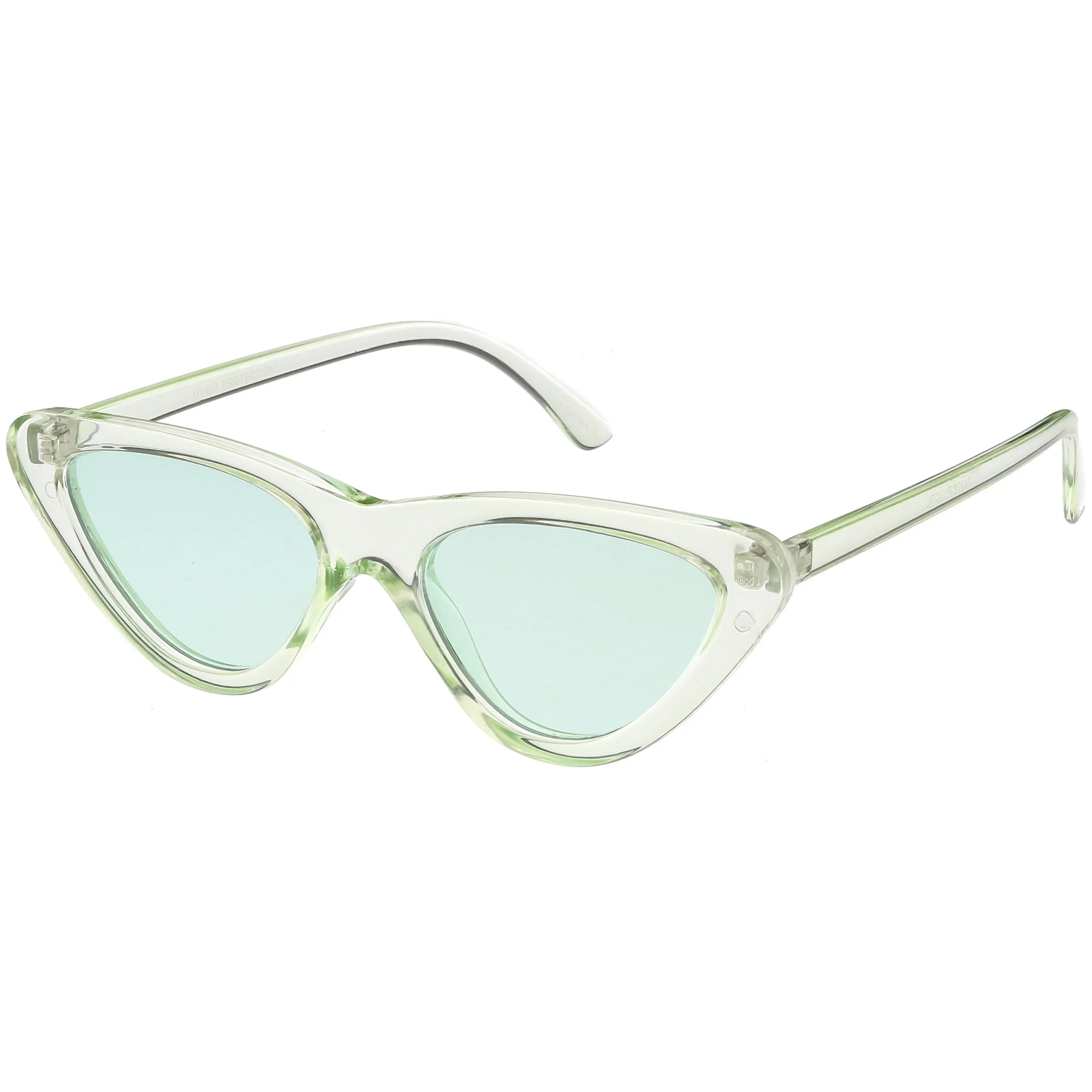 Women's Colorful Retro Indie Festival Thin Cat Eye Sunglasses C560