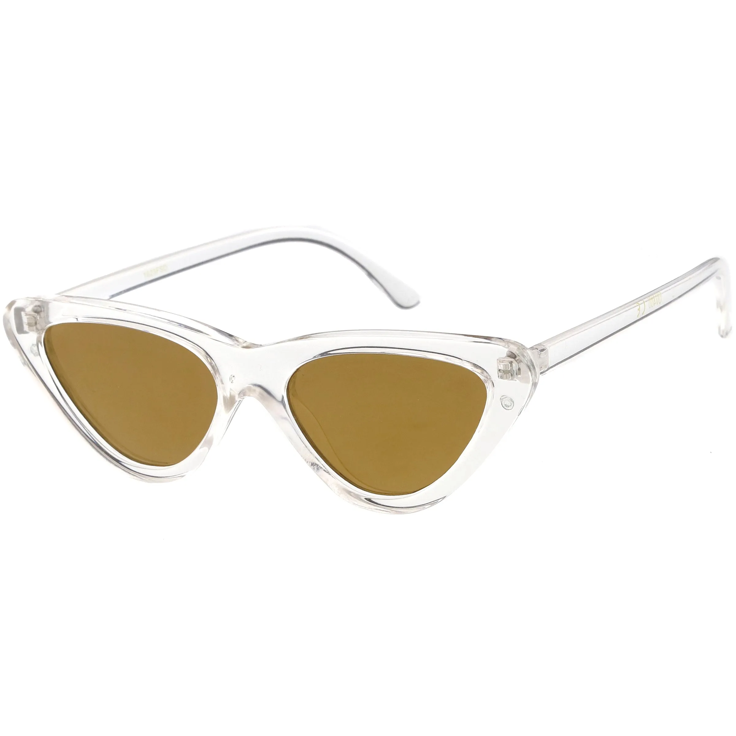 Women's Colorful Retro Indie Festival Thin Cat Eye Sunglasses C560
