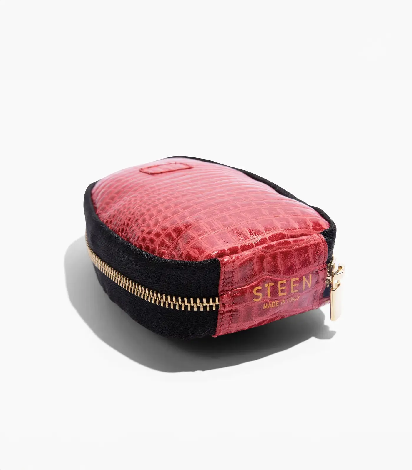 Women’s Crocodile Embossed Leather Foldable Slippers