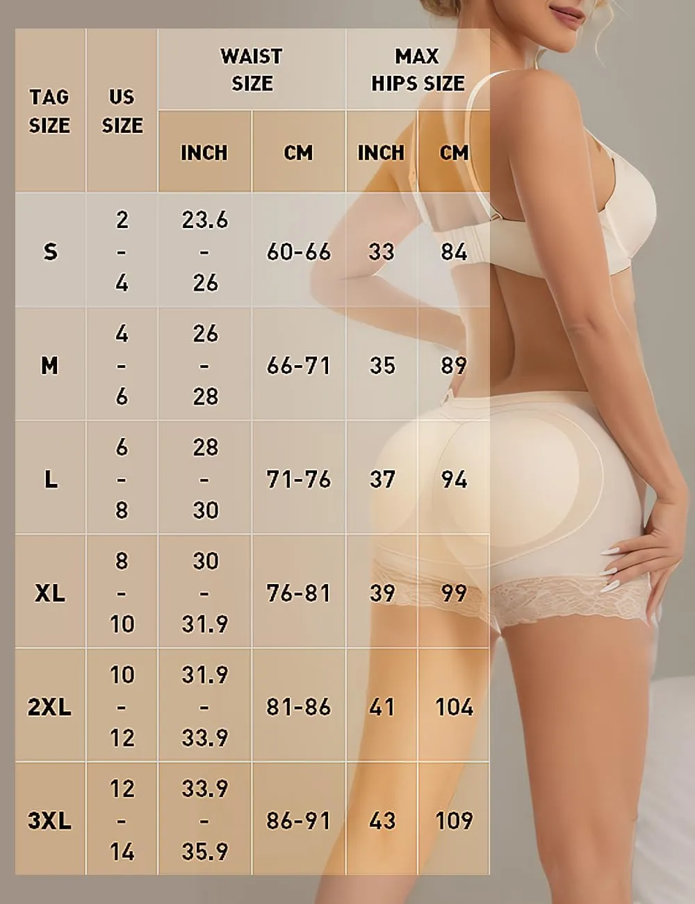Womens Fake Buttock Briefs Butt Lifter Padded Control Panties Hip Enhancer Underwear Shapewear Boyshort