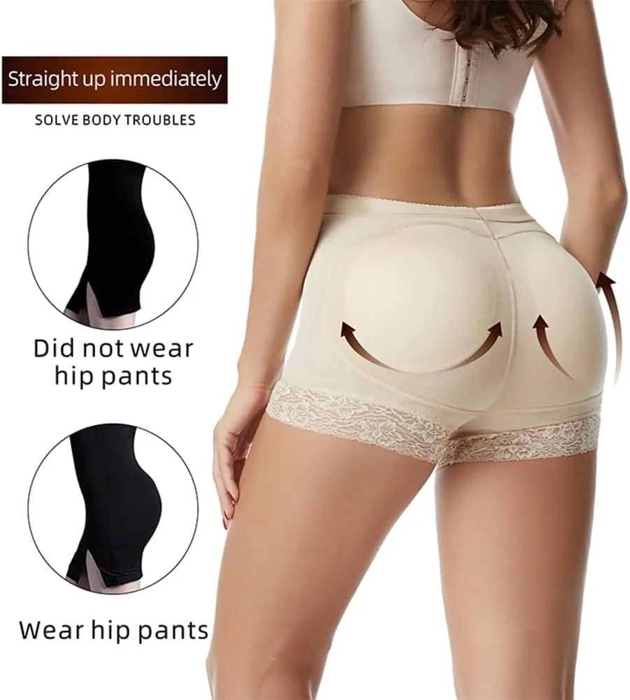 Womens Fake Buttock Briefs Butt Lifter Padded Control Panties Hip Enhancer Underwear Shapewear Boyshort