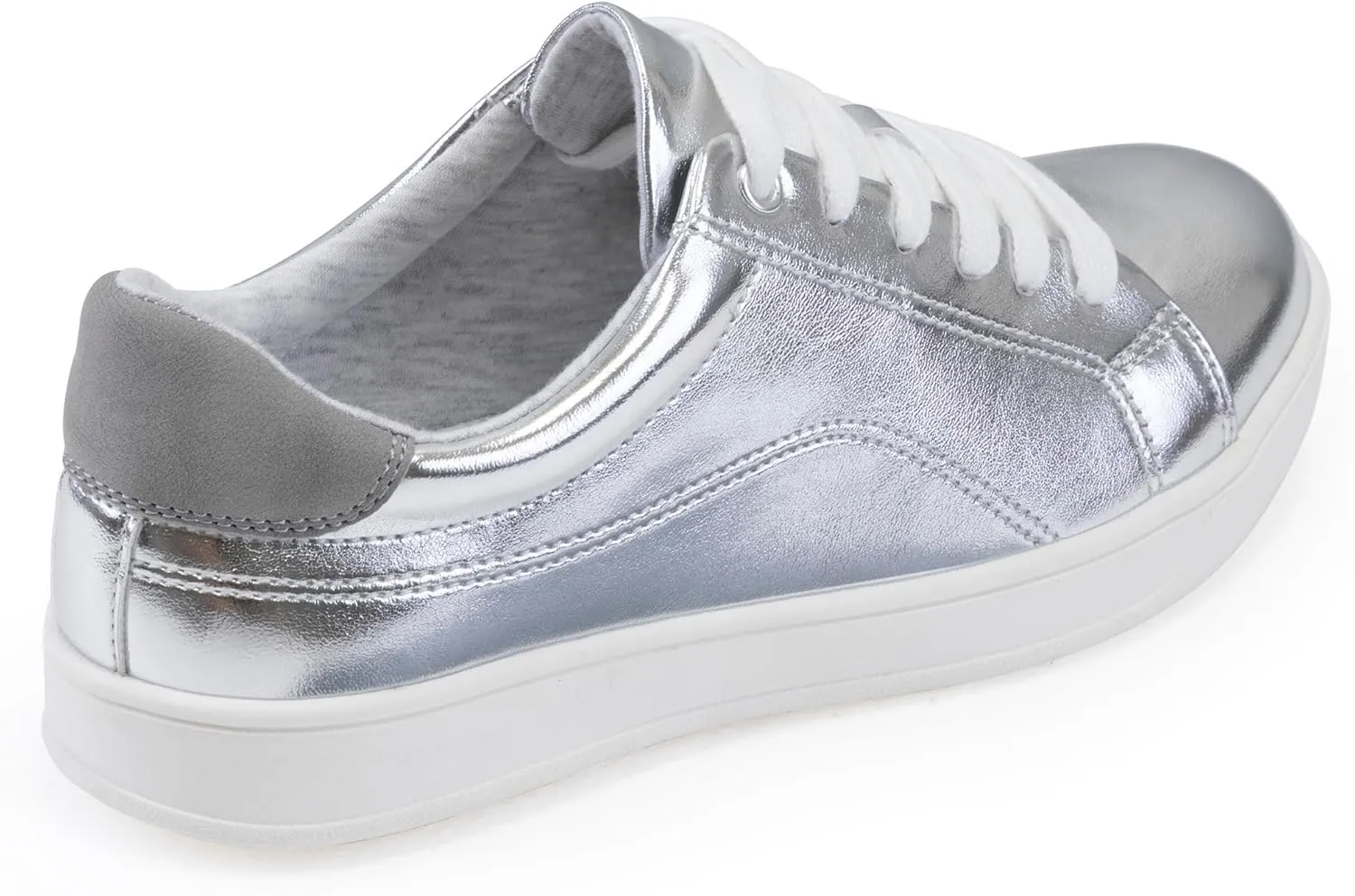 Women's Lace Up Trendy Sneaker Classic Fashion Low Top Walking Shoes