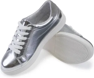 Women's Lace Up Trendy Sneaker Classic Fashion Low Top Walking Shoes