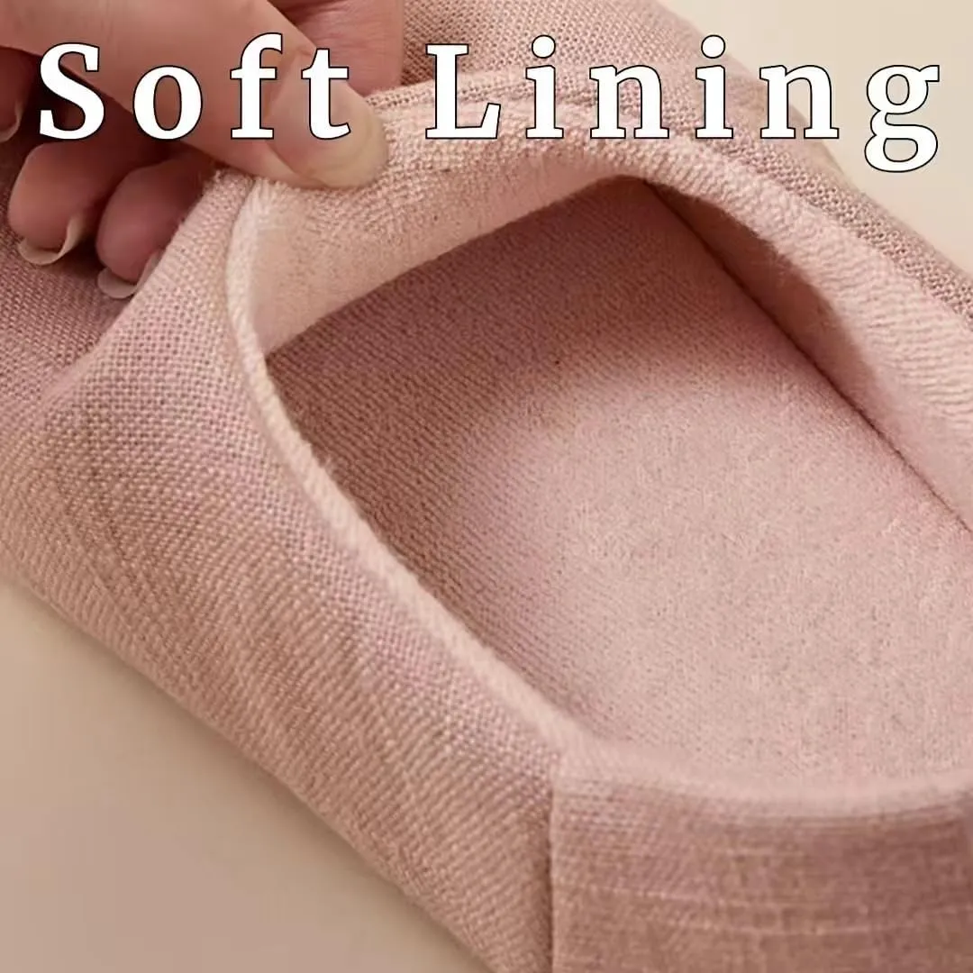 Women's Lightweight House Slippers with Heel Coverage Foldable Maternity Indoor Slippers Breathable Anti-Slip Bedroom Slippers for Travel Home Postpartum Everyday Comfort