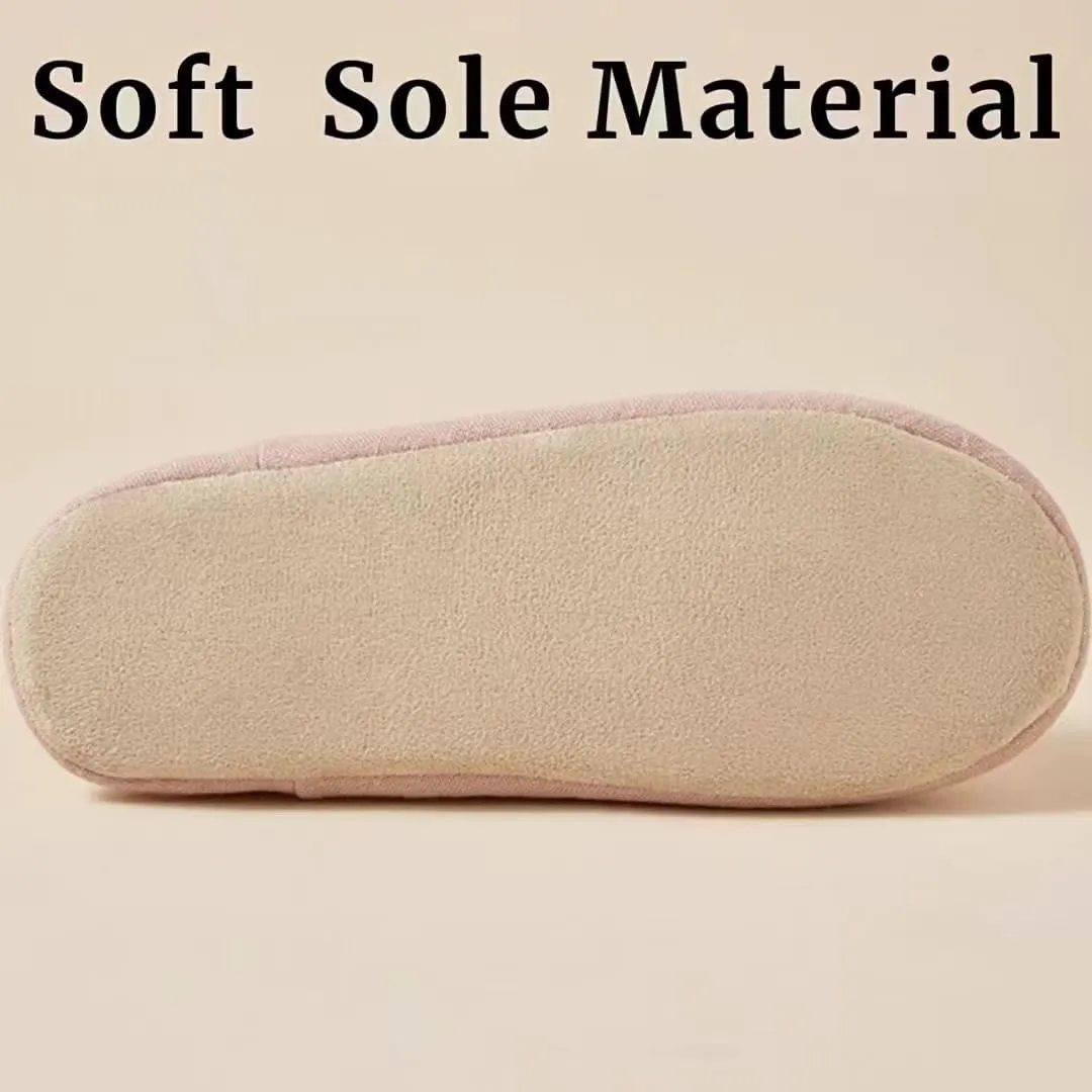 Women's Lightweight House Slippers with Heel Coverage Foldable Maternity Indoor Slippers Breathable Anti-Slip Bedroom Slippers for Travel Home Postpartum Everyday Comfort