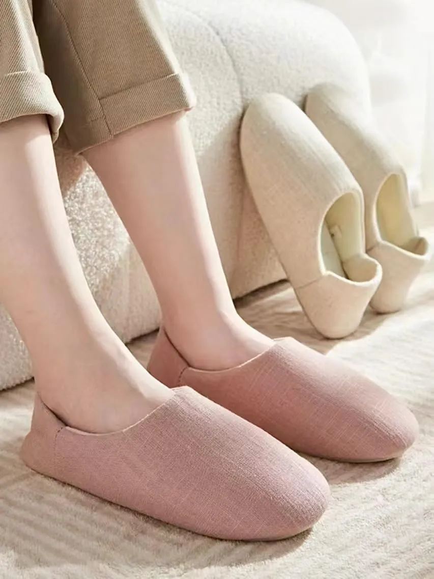 Women's Lightweight House Slippers with Heel Coverage Foldable Maternity Indoor Slippers Breathable Anti-Slip Bedroom Slippers for Travel Home Postpartum Everyday Comfort