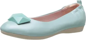 Women's Olive-08 Ballet Flat, aqua faux leather, 7 M US