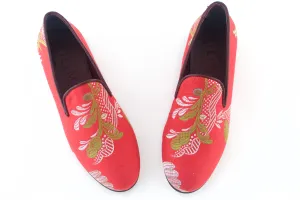 Women's Pink Brocade Valenciana Slippers