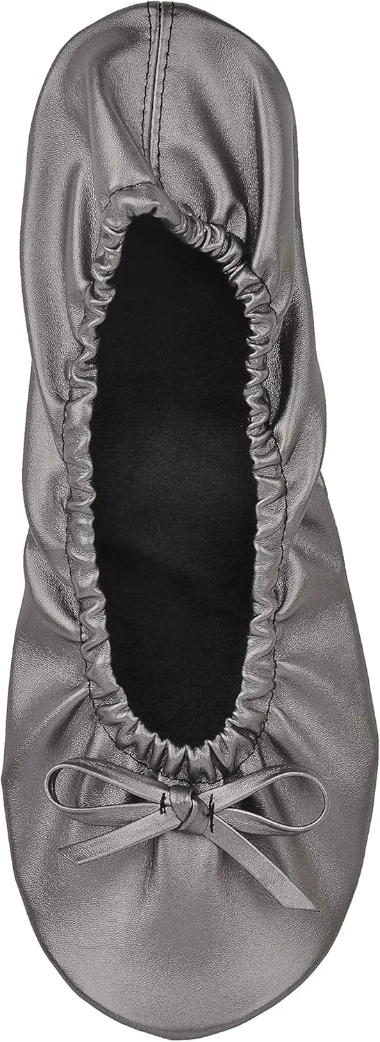 Women's Portable Foldable Ballet Flats Shoes Roll Up Slippers for Travel