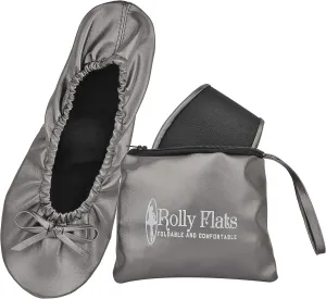 Women's Portable Foldable Ballet Flats Shoes Roll Up Slippers for Travel