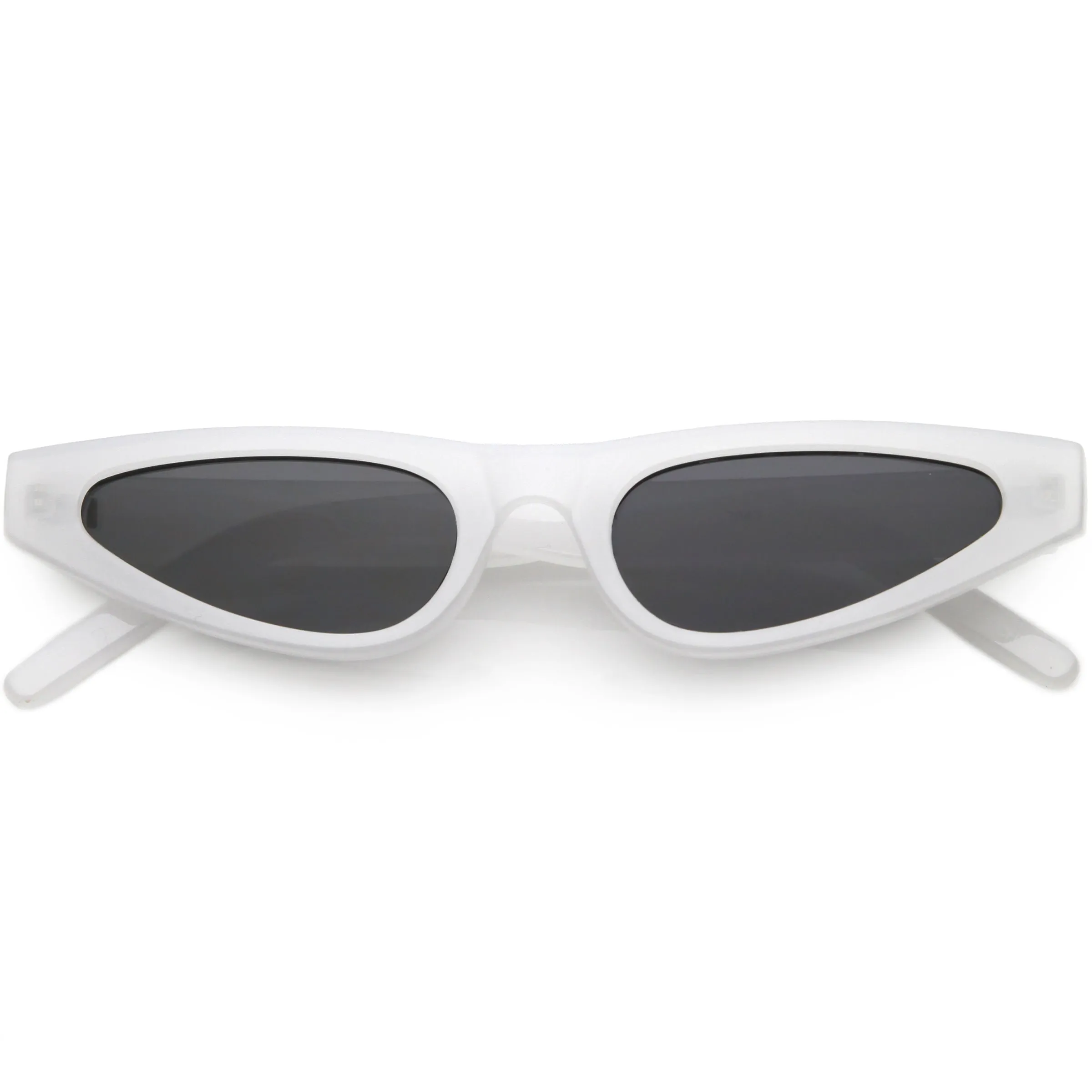 Women's Small Retro Angled Thick Frame Cat Eye Sunglasses C952