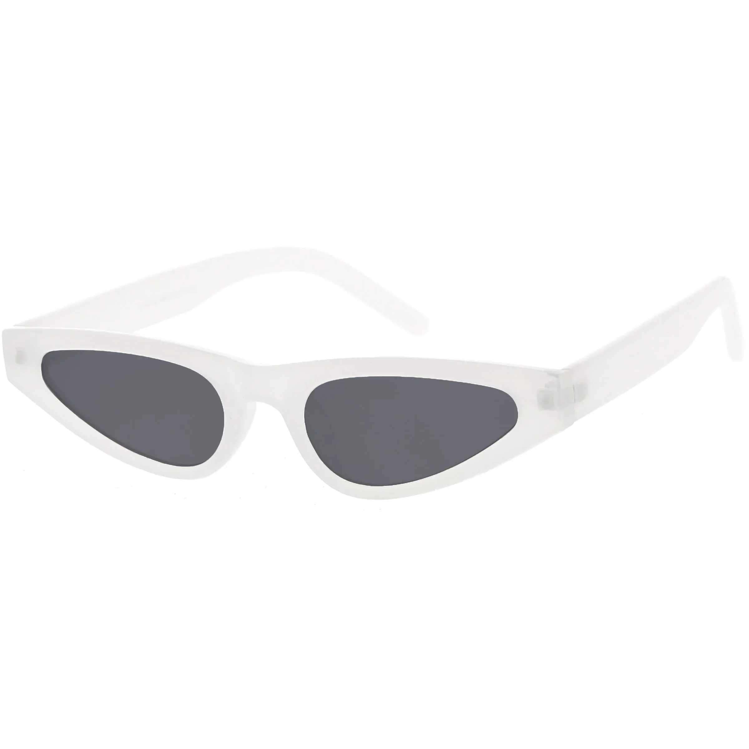Women's Small Retro Angled Thick Frame Cat Eye Sunglasses C952