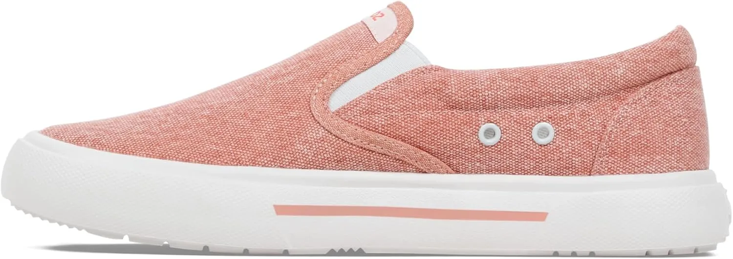 Women's Sunwashed Slip-On Fishing Shoes | Water-Repellent, Pre-Shrunk Nylon/Cotton Blend | Arch Support, Padded Collar, & Sneaker Platform
